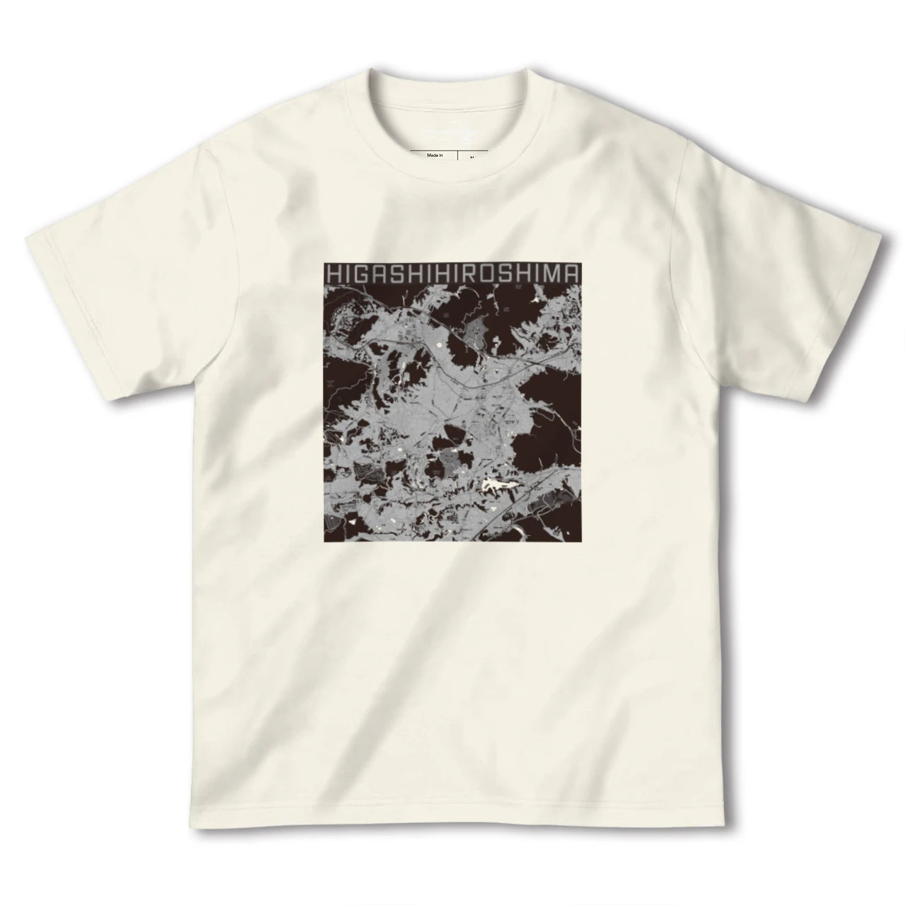 【東広島(広島県)】地図柄ヘビーウェイトTシャツ