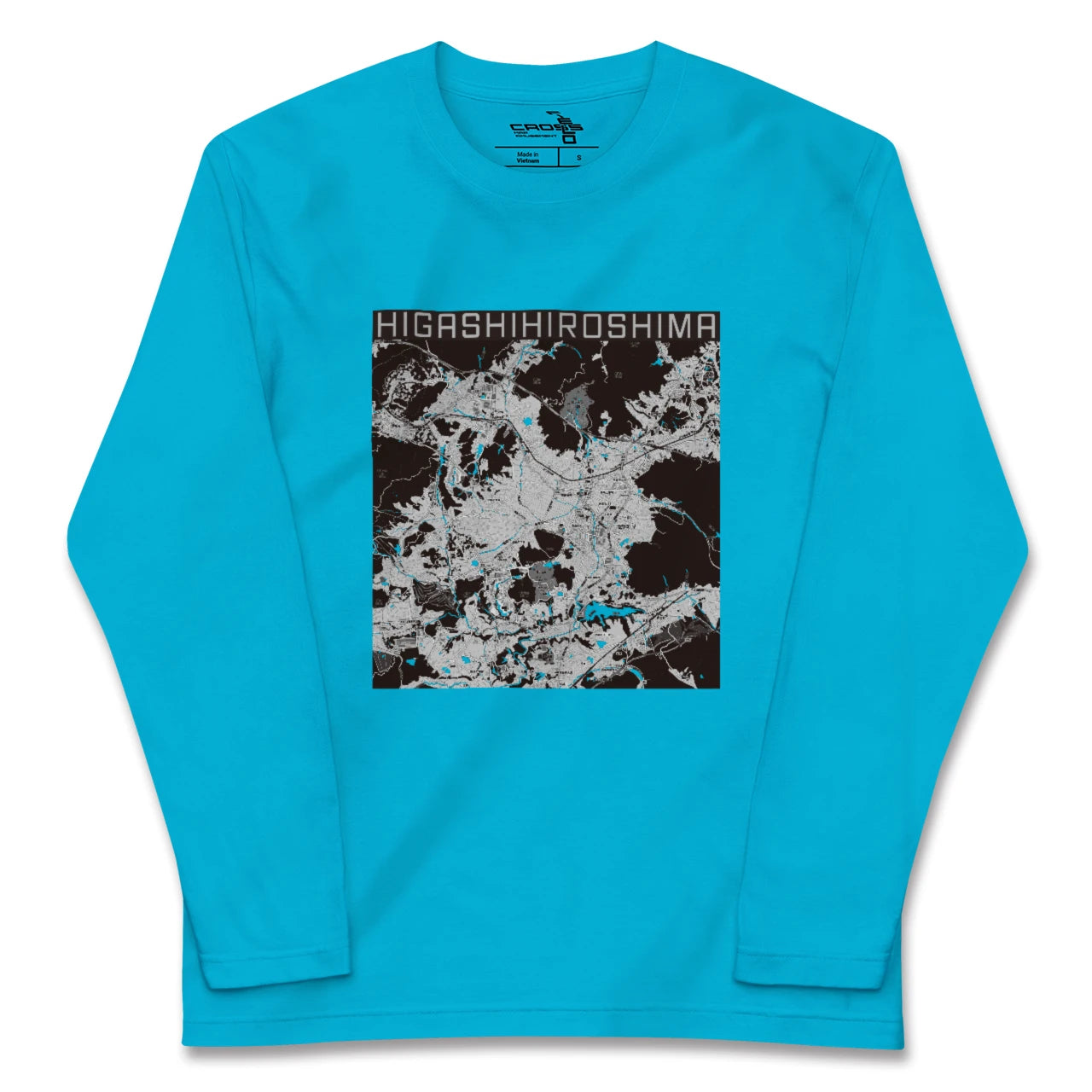 【東広島(広島県)】地図柄ロングスリーブTシャツ