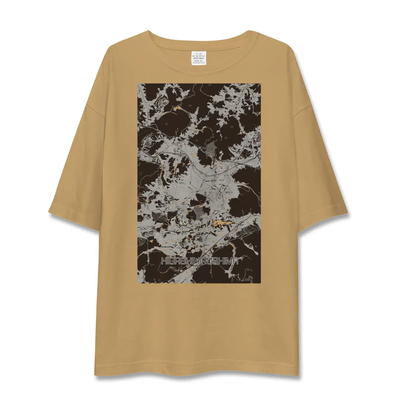 【東広島(広島県)】地図柄ビッグシルエットTシャツ