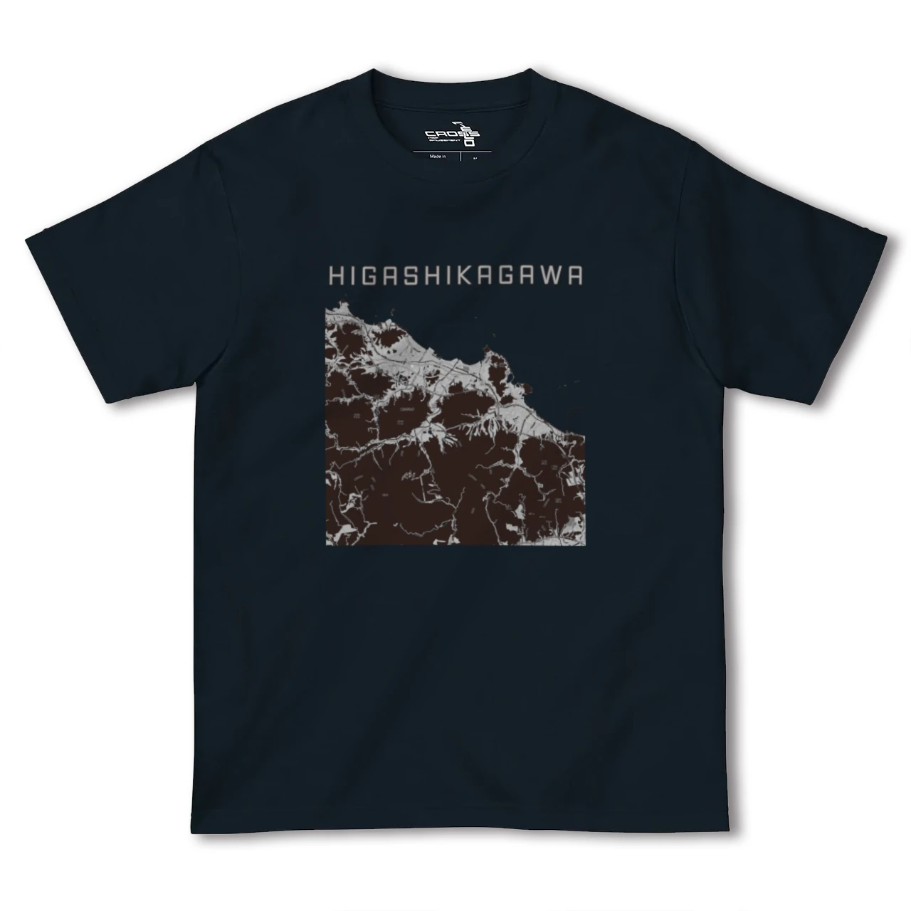 【東かがわ(香川県)】地図柄ヘビーウェイトTシャツ