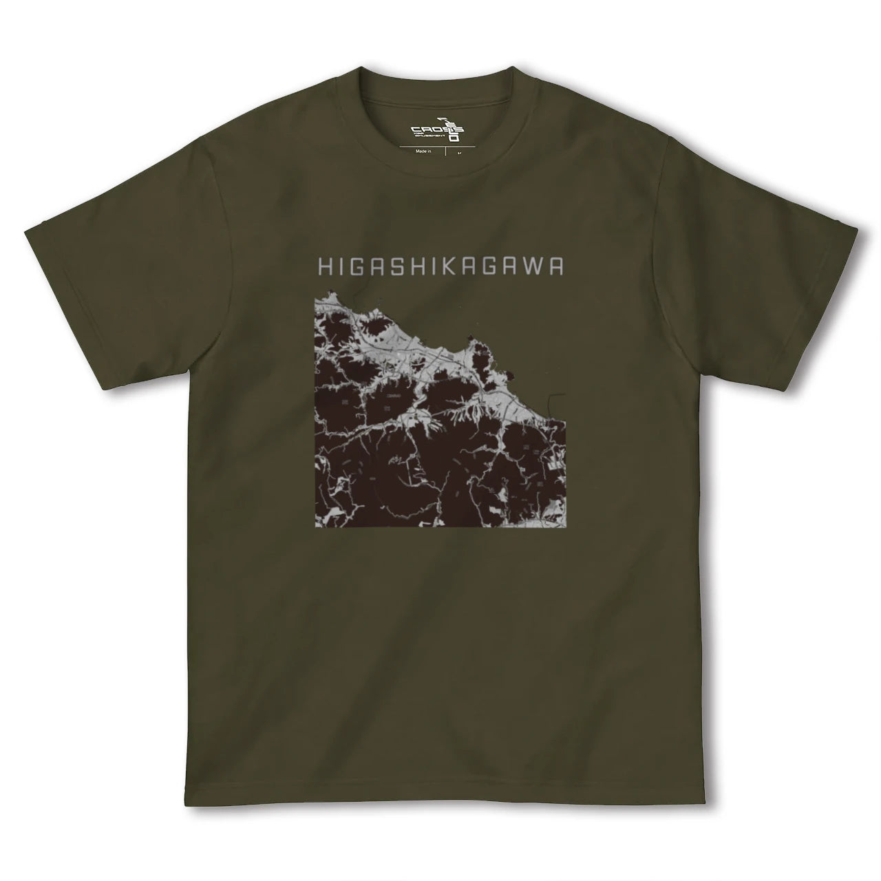 【東かがわ(香川県)】地図柄ヘビーウェイトTシャツ