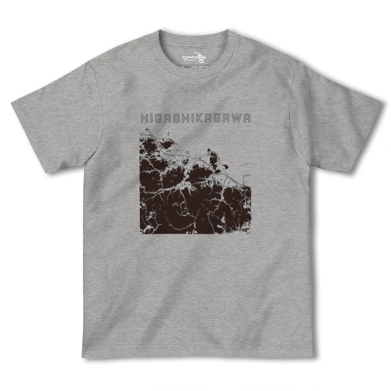 【東かがわ(香川県)】地図柄ヘビーウェイトTシャツ