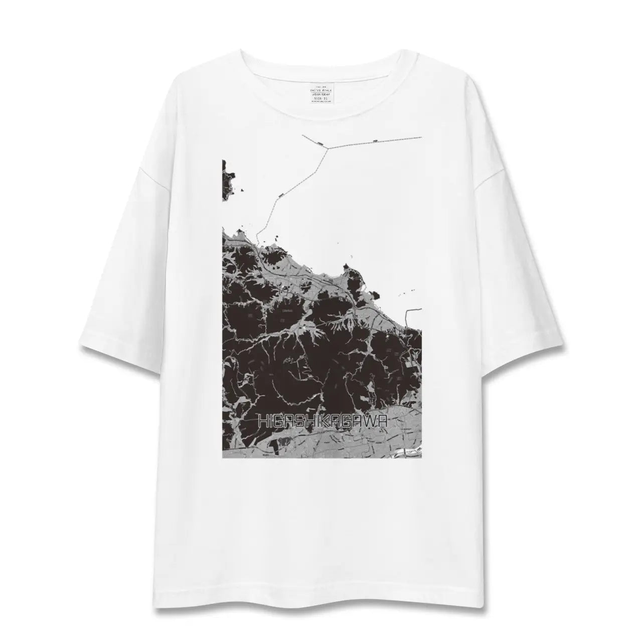 【東かがわ(香川県)】地図柄ビッグシルエットTシャツ