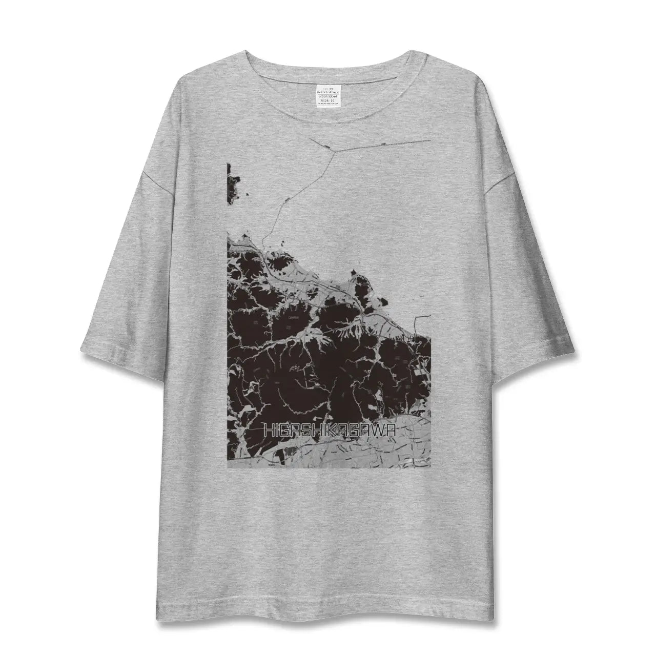 【東かがわ(香川県)】地図柄ビッグシルエットTシャツ