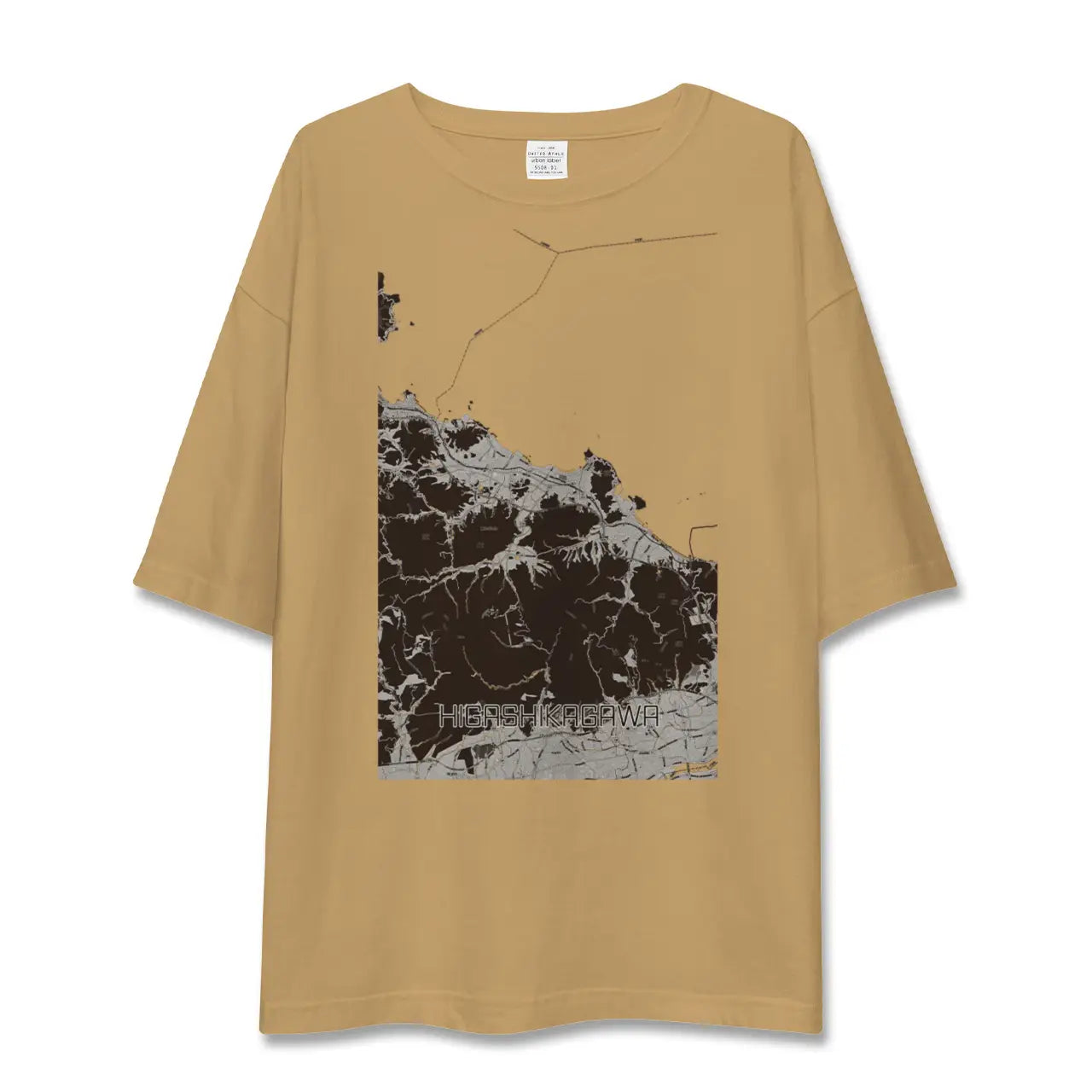 【東かがわ(香川県)】地図柄ビッグシルエットTシャツ