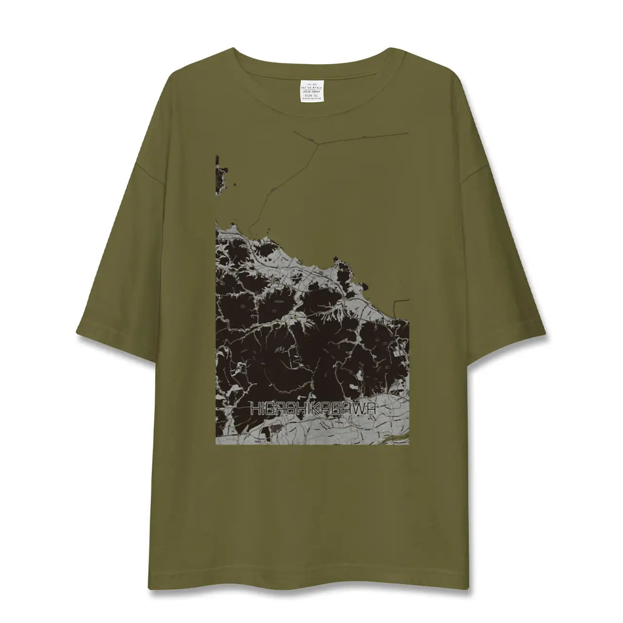 【東かがわ(香川県)】地図柄ビッグシルエットTシャツ