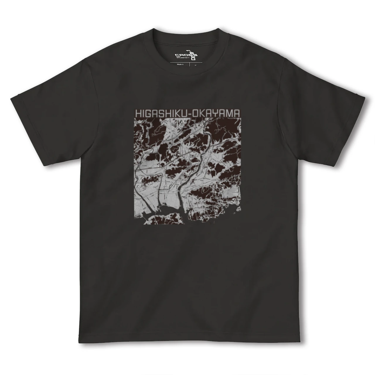 【東区(岡山市)(岡山県)】地図柄ヘビーウェイトTシャツ