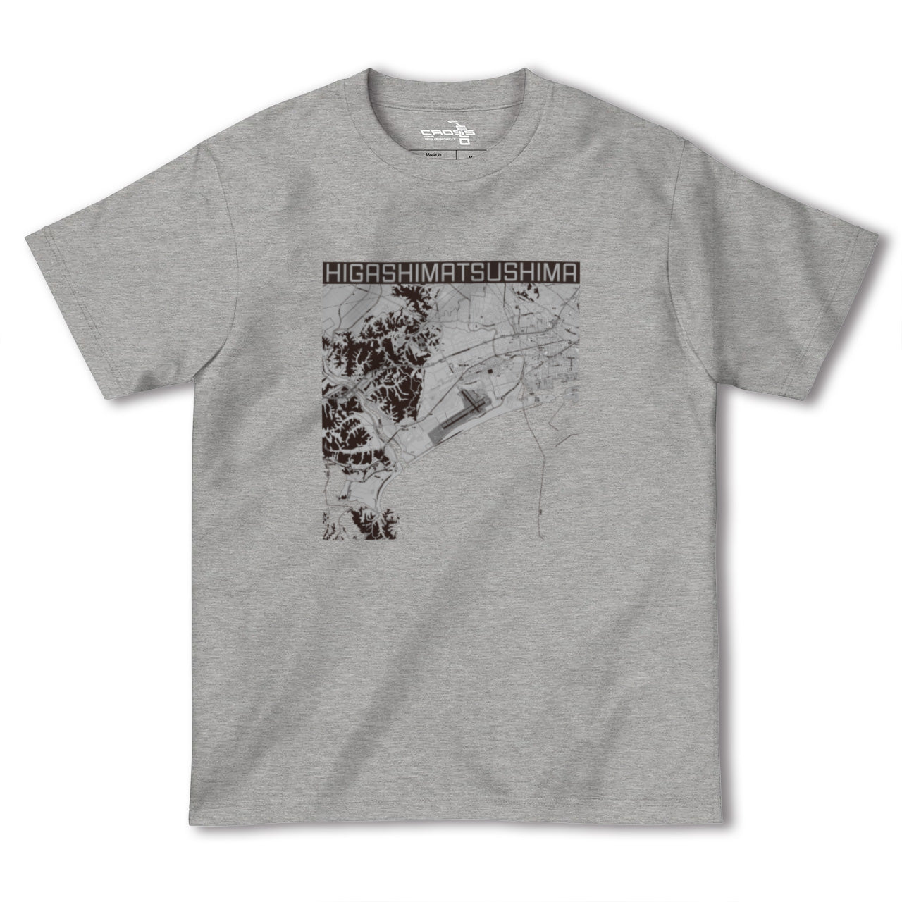 【東松島(宮城県)】地図柄ヘビーウェイトTシャツ