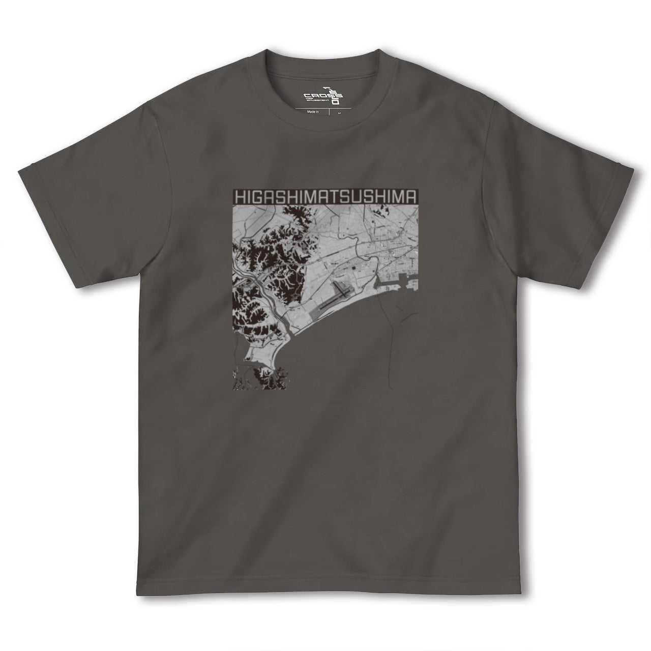 【東松島(宮城県)】地図柄ヘビーウェイトTシャツ