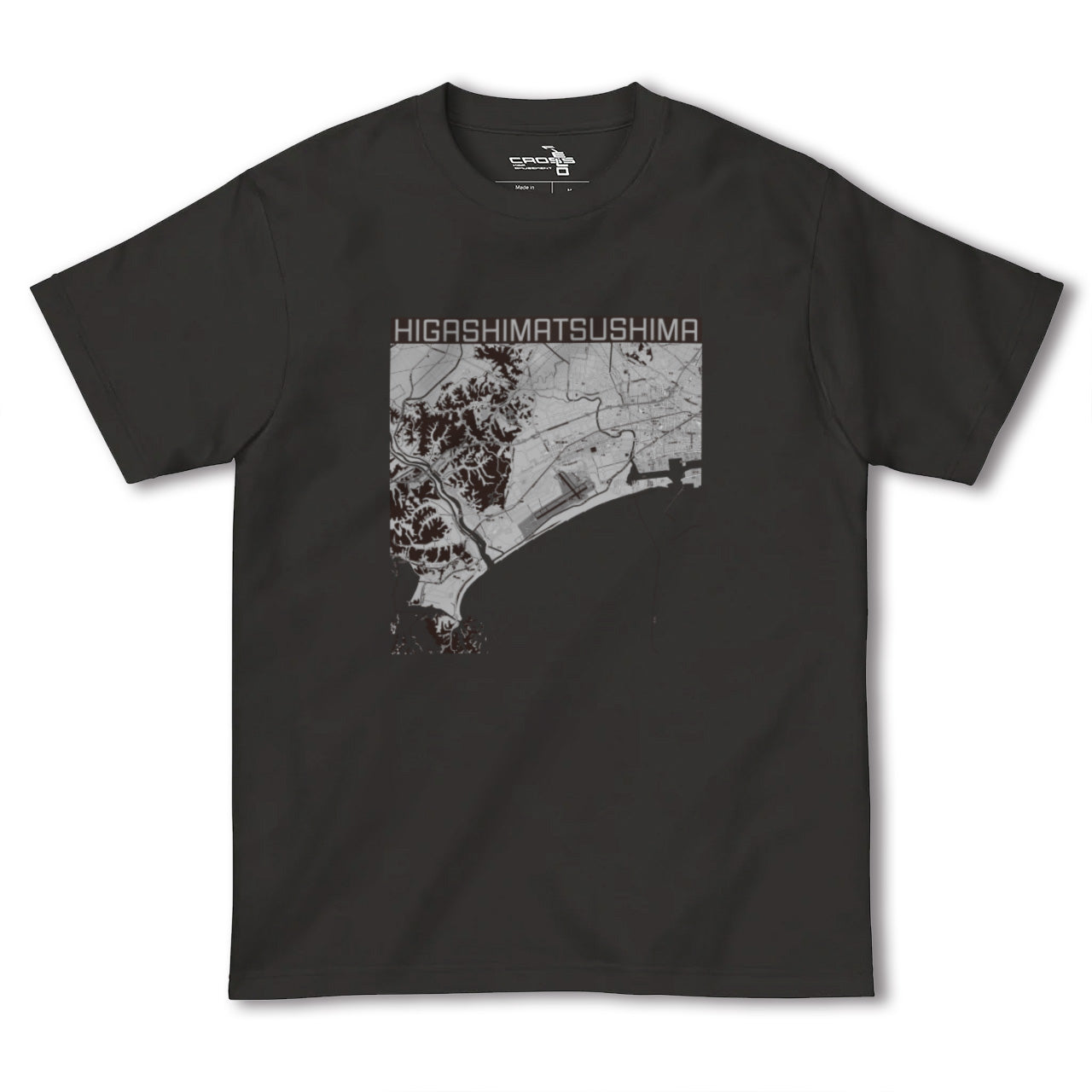 【東松島(宮城県)】地図柄ヘビーウェイトTシャツ