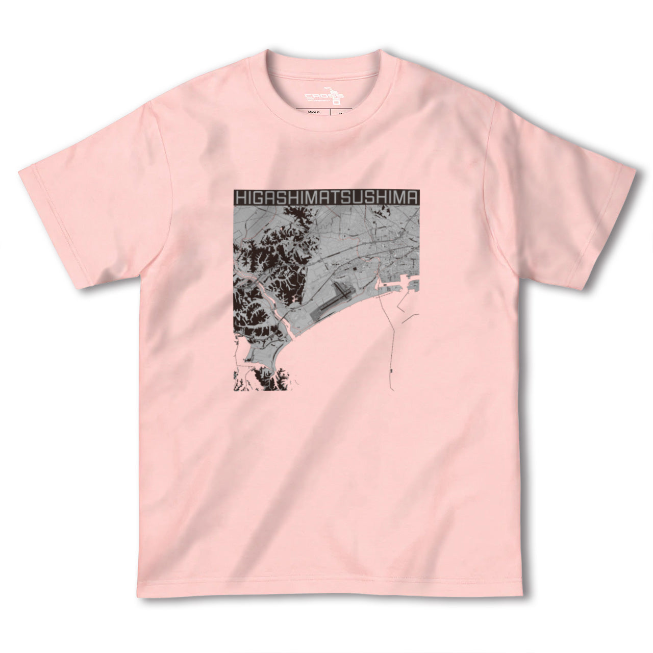 【東松島(宮城県)】地図柄ヘビーウェイトTシャツ