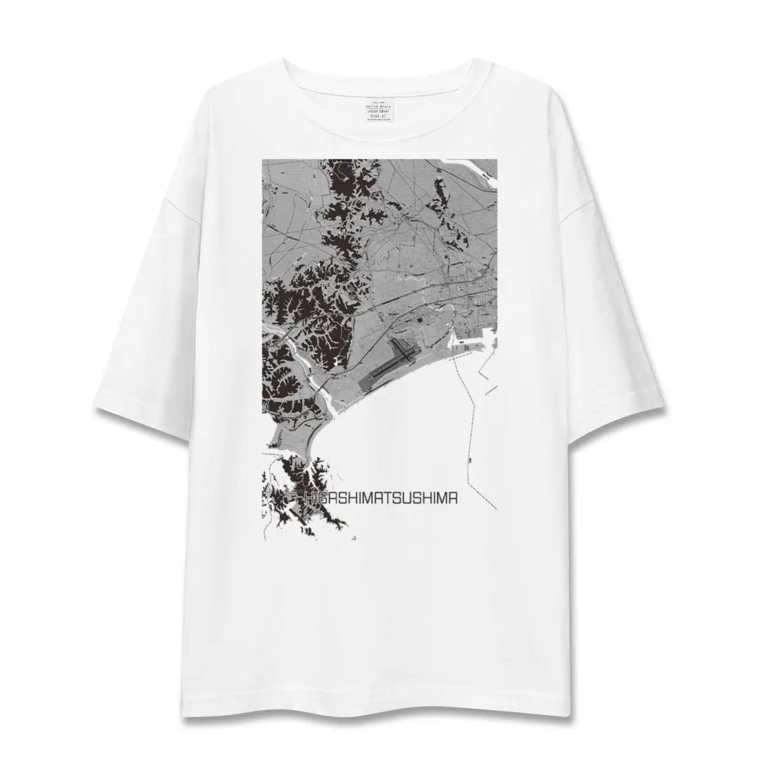 【東松島(宮城県)】地図柄ビッグシルエットTシャツ