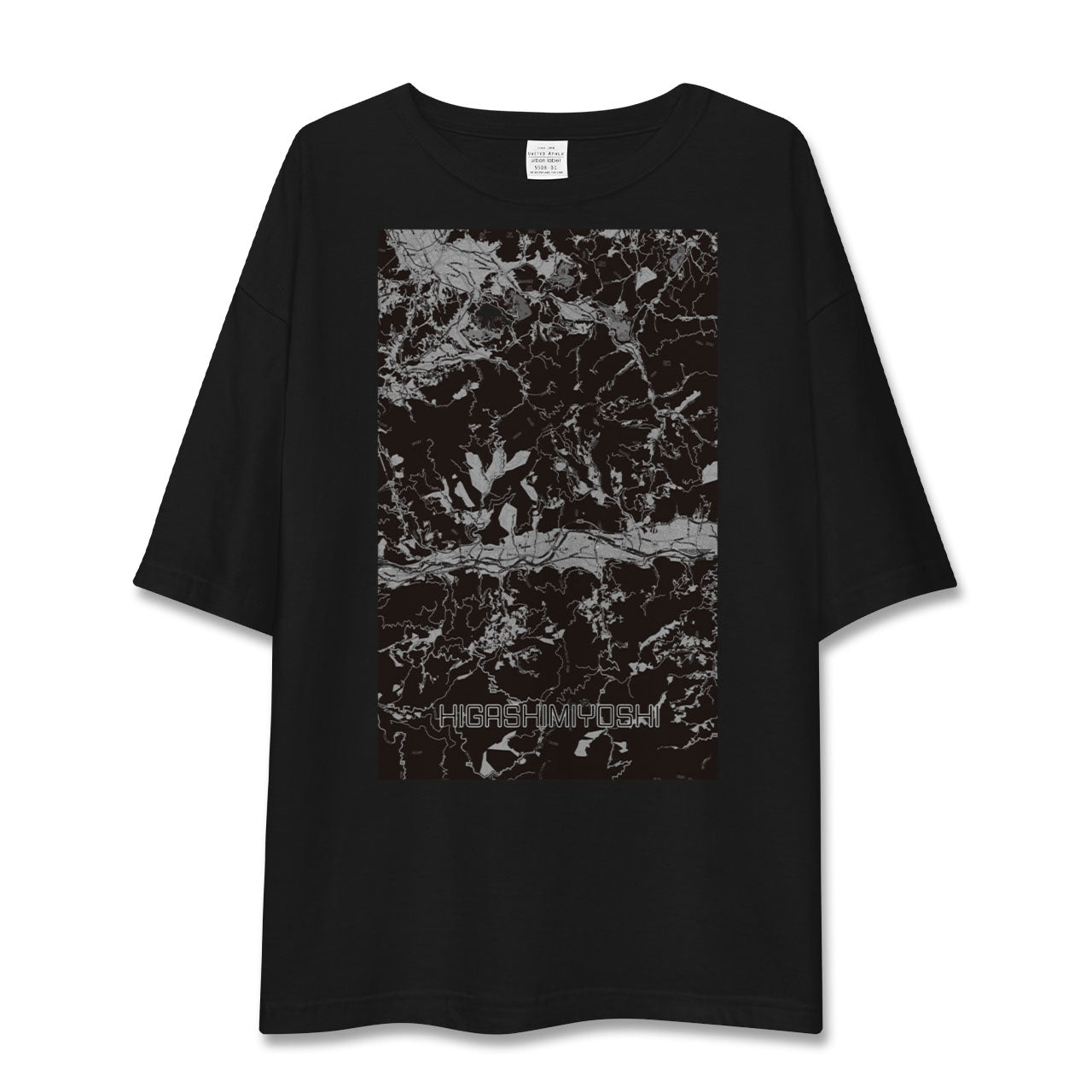 【東みよし(徳島県)】地図柄ビッグシルエットTシャツ