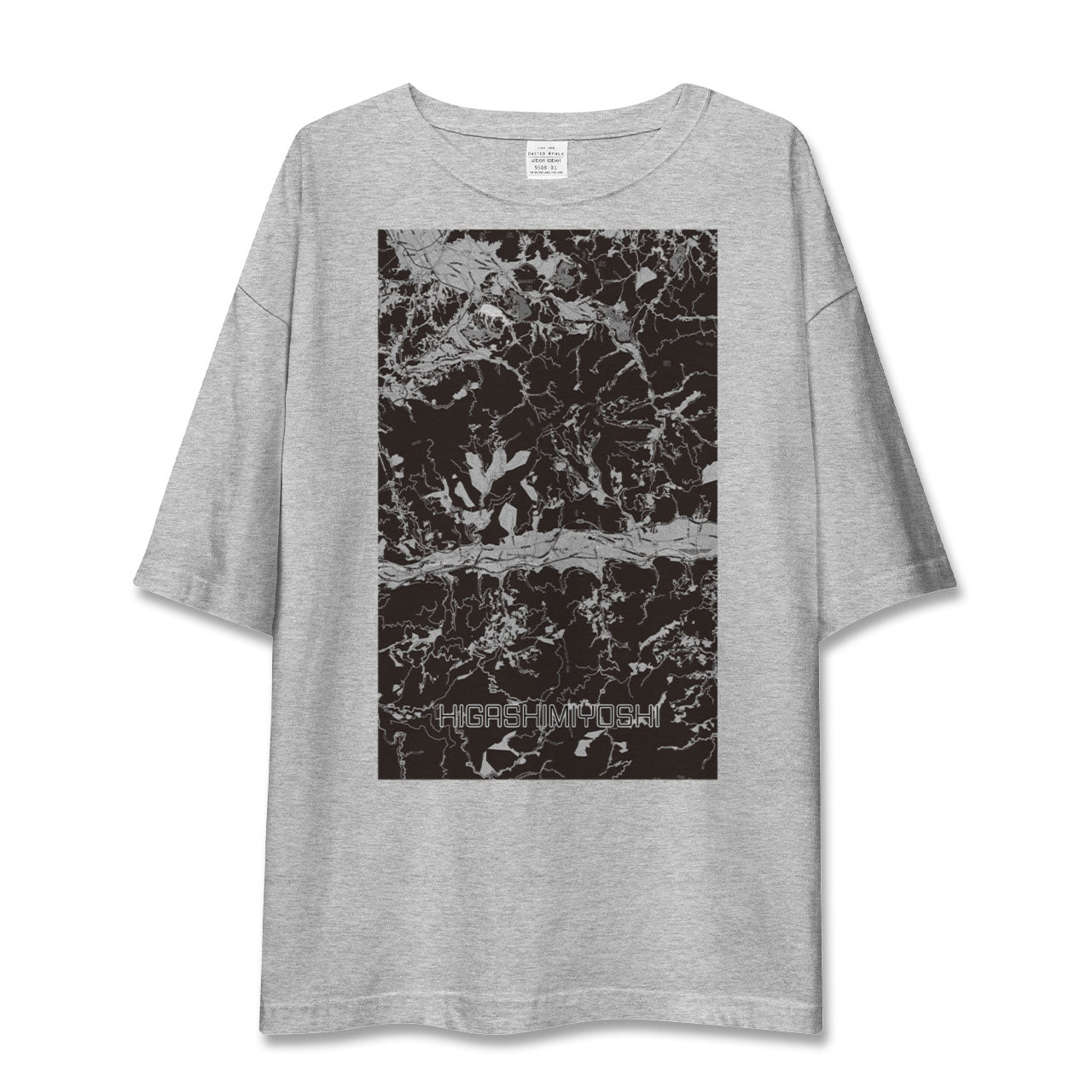 【東みよし(徳島県)】地図柄ビッグシルエットTシャツ