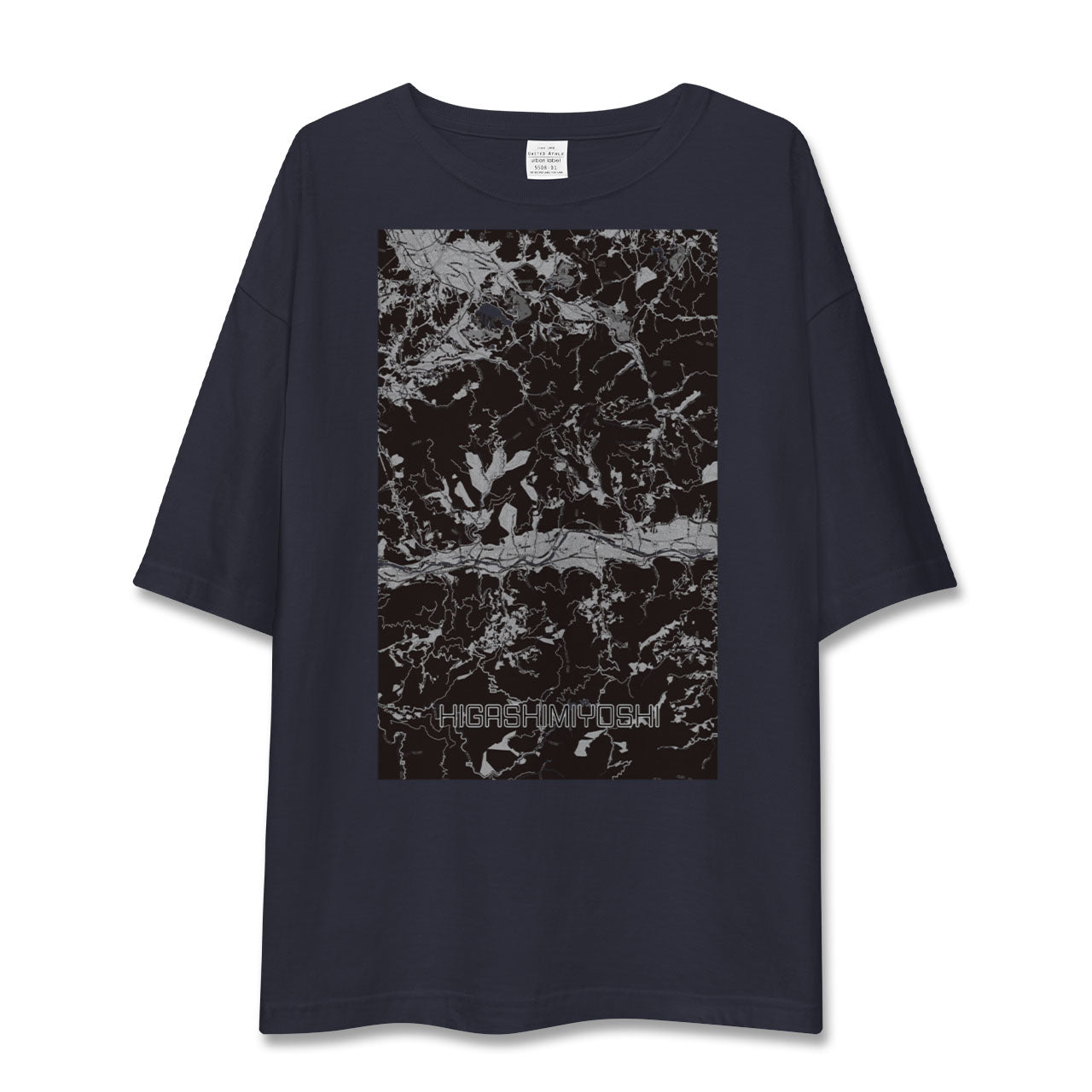 【東みよし(徳島県)】地図柄ビッグシルエットTシャツ