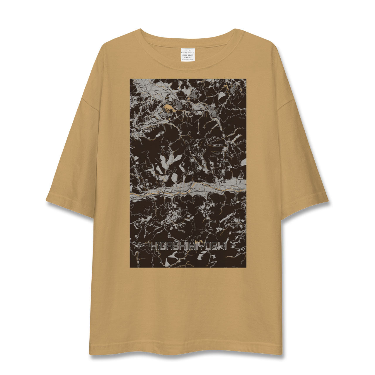 【東みよし(徳島県)】地図柄ビッグシルエットTシャツ