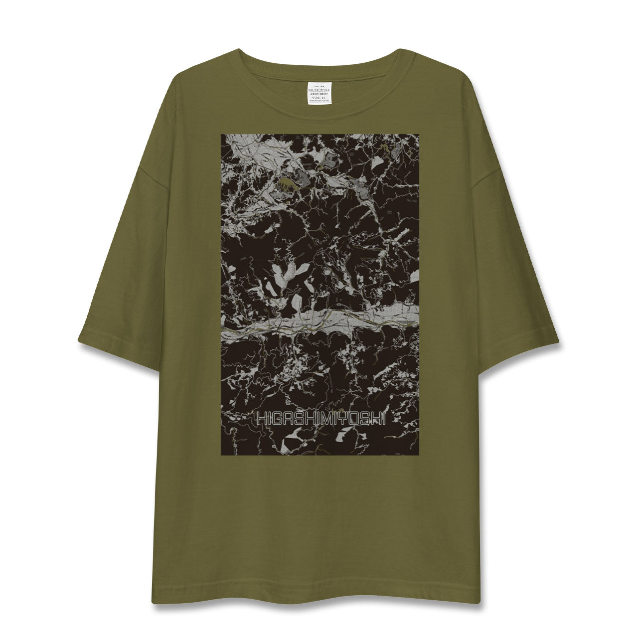 【東みよし(徳島県)】地図柄ビッグシルエットTシャツ