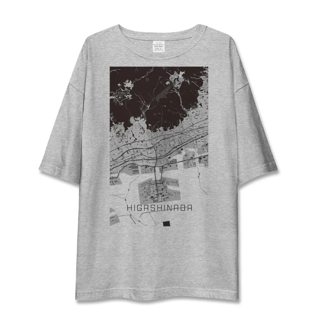 【東灘(兵庫県)】地図柄ビッグシルエットTシャツ