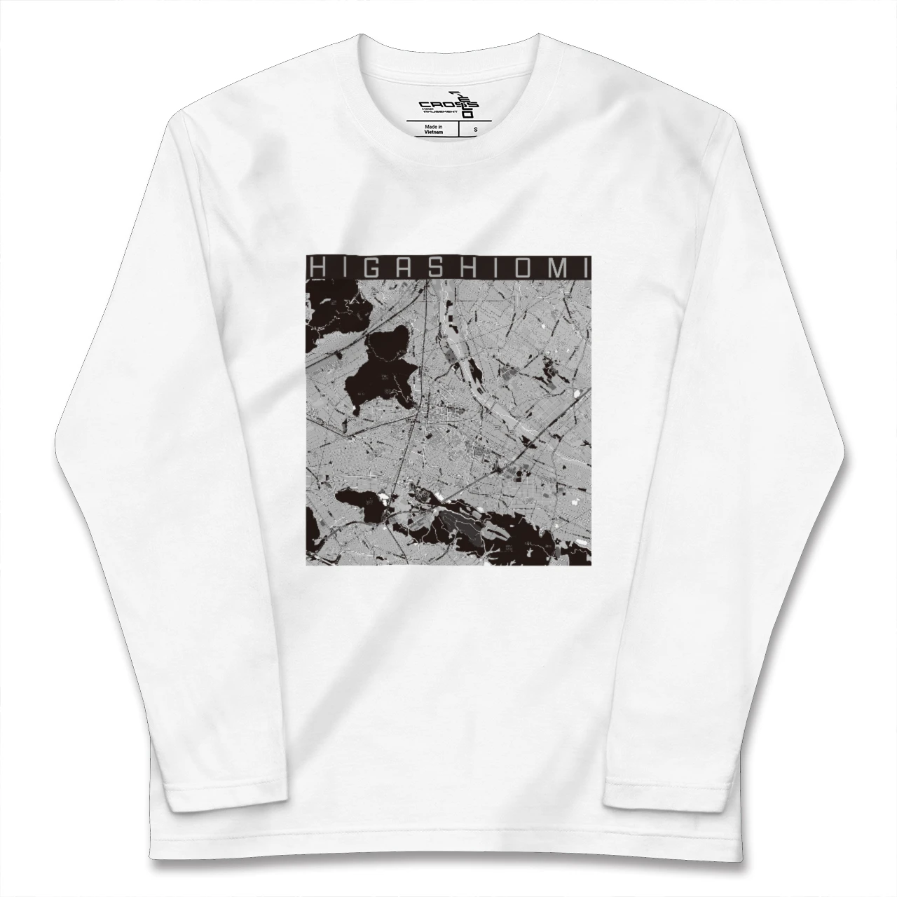 【東近江(滋賀県)】地図柄ロングスリーブTシャツ