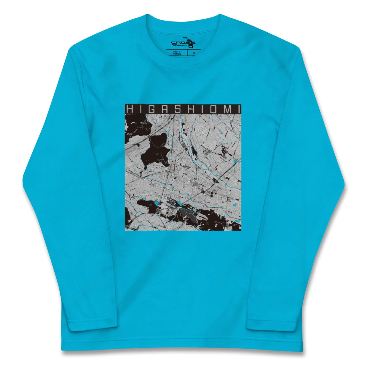 【東近江(滋賀県)】地図柄ロングスリーブTシャツ