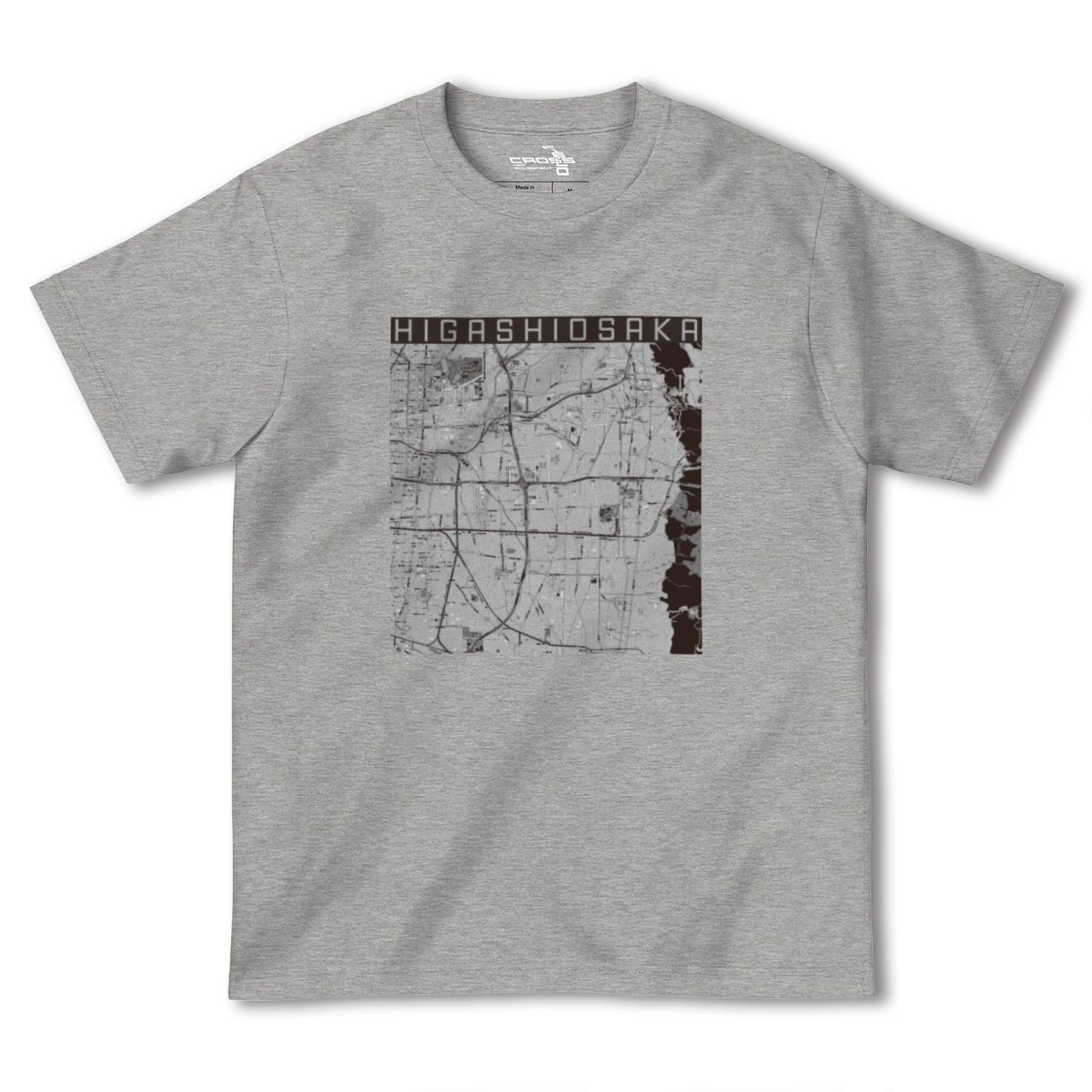 【東大阪(大阪府)】地図柄ヘビーウェイトTシャツ