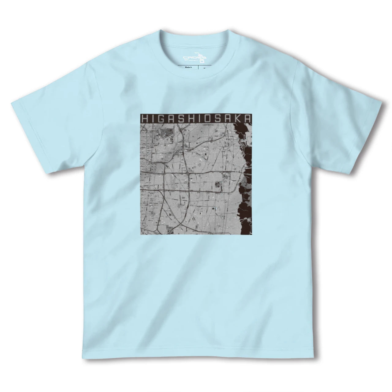 【東大阪(大阪府)】地図柄ヘビーウェイトTシャツ
