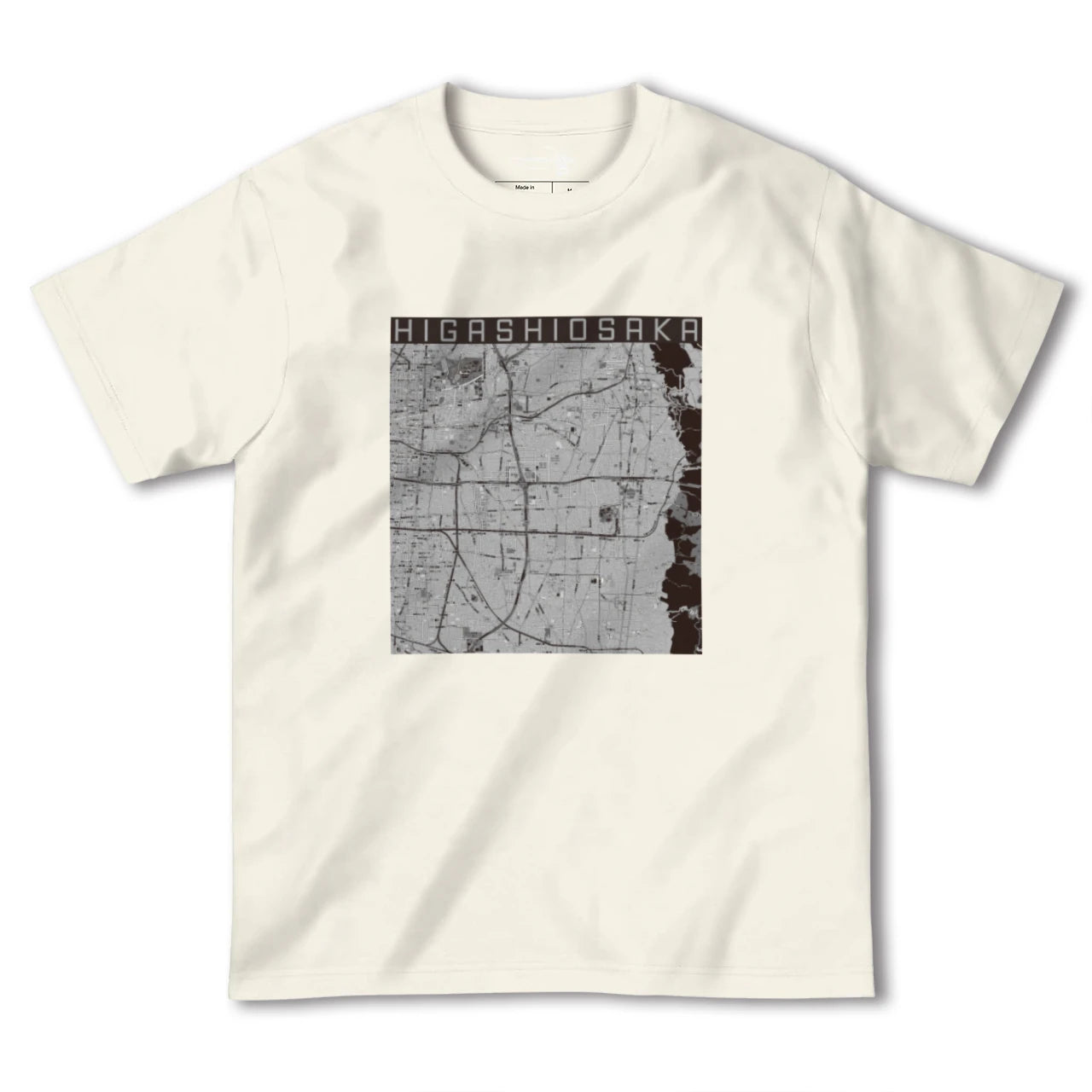 【東大阪(大阪府)】地図柄ヘビーウェイトTシャツ