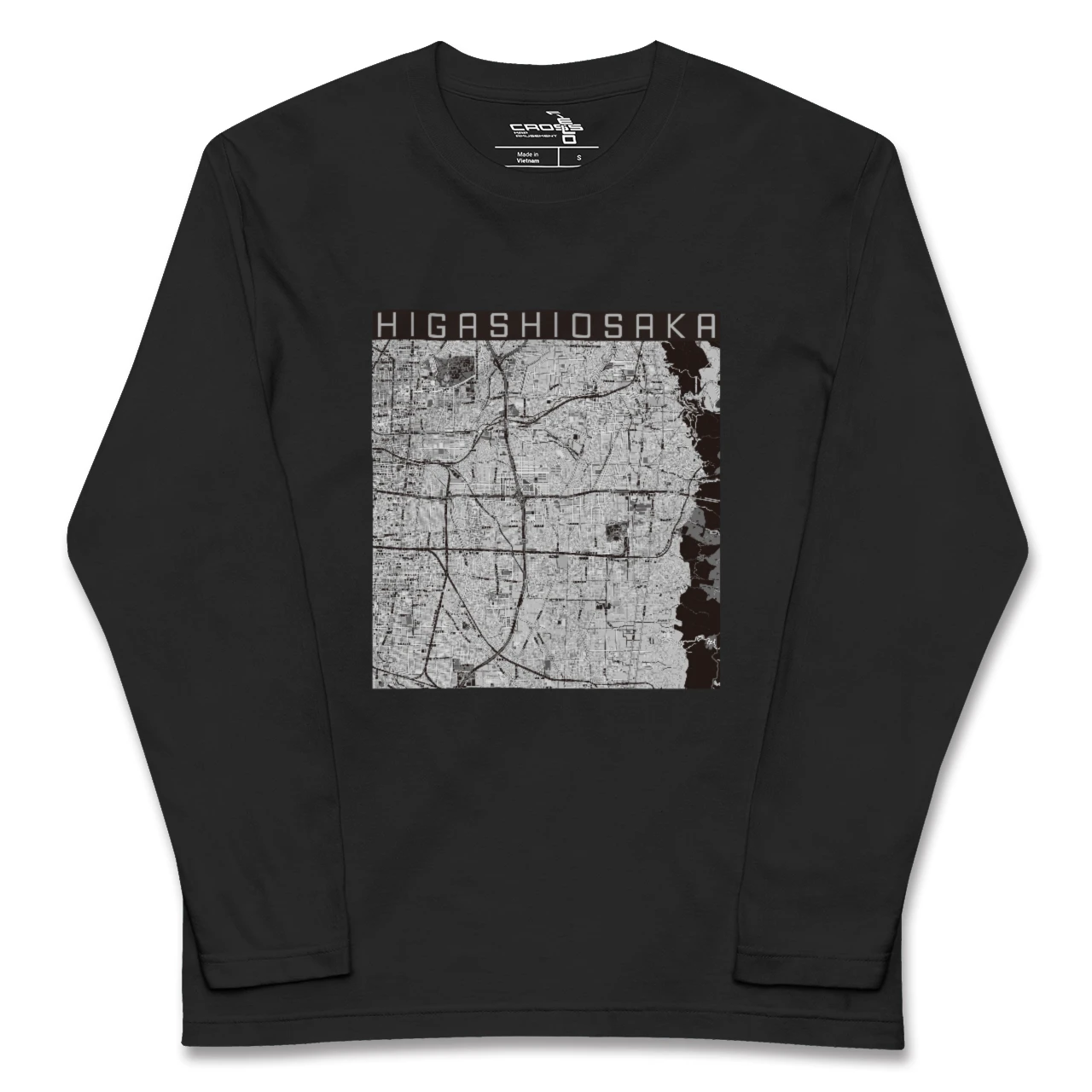 【東大阪(大阪府)】地図柄ロングスリーブTシャツ