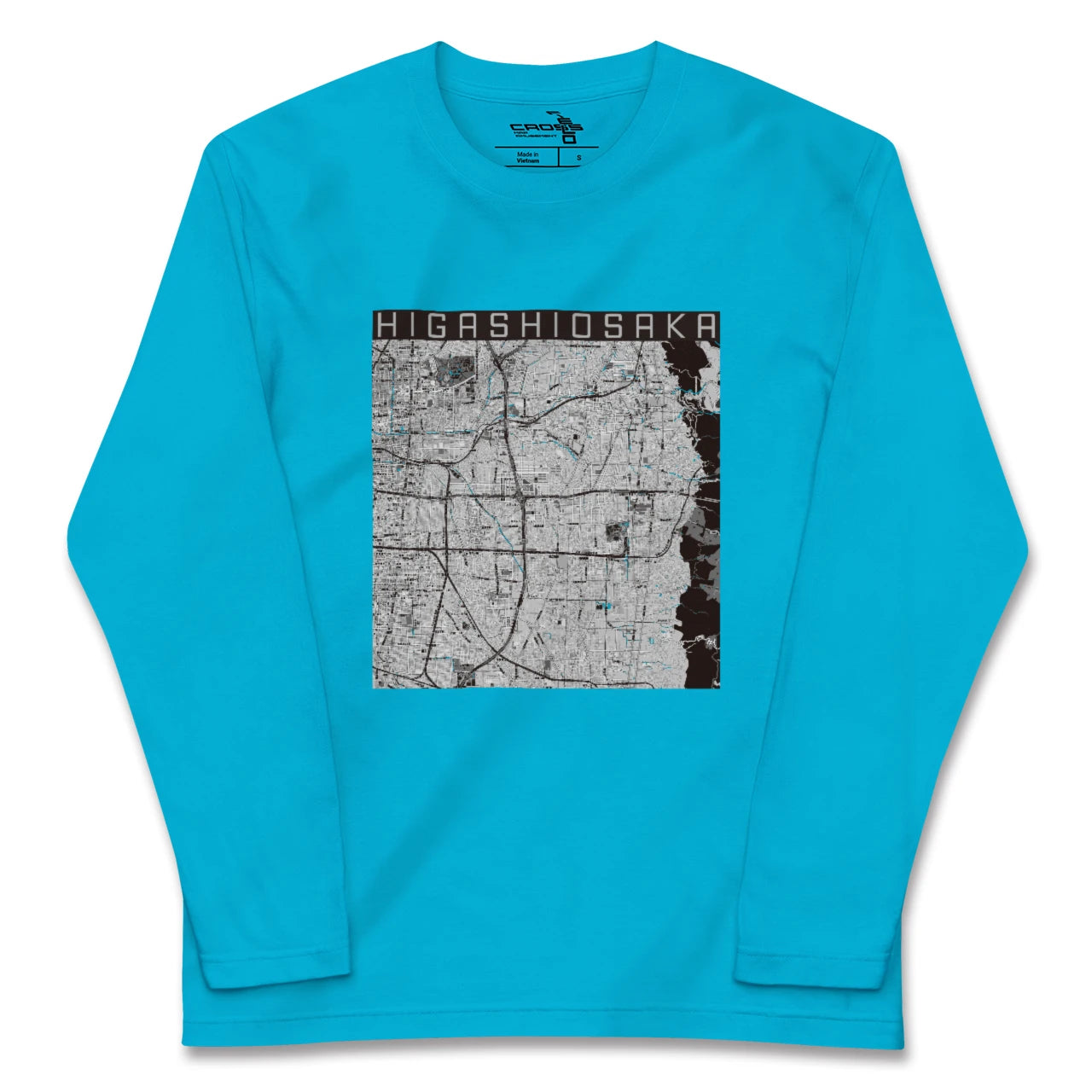 【東大阪(大阪府)】地図柄ロングスリーブTシャツ