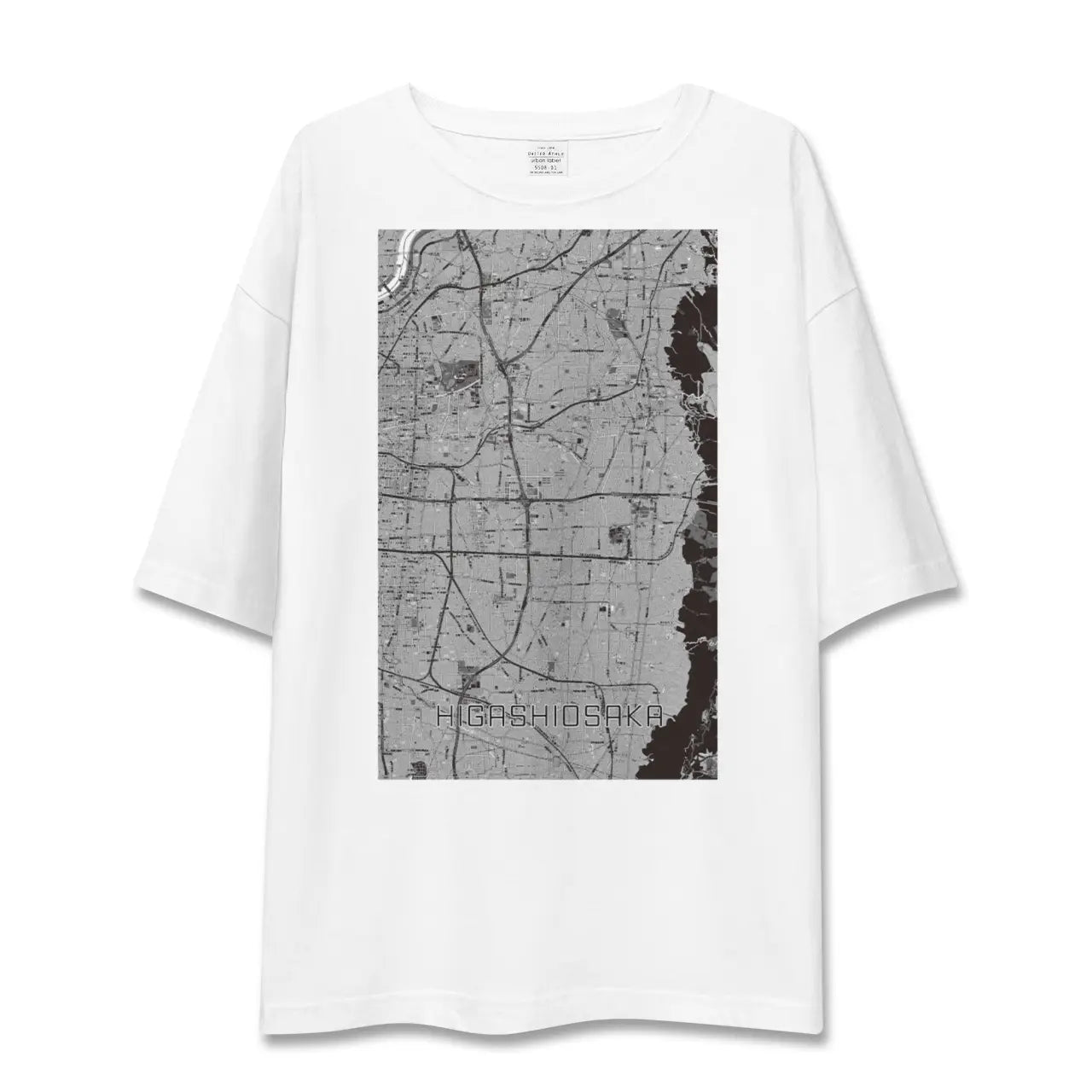 【東大阪(大阪府)】地図柄ビッグシルエットTシャツ