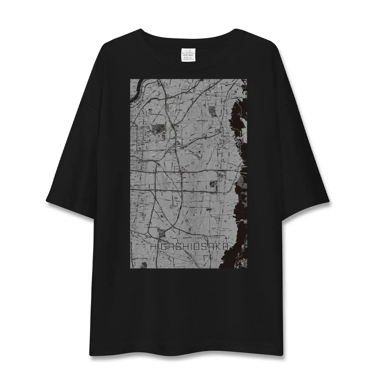 【東大阪(大阪府)】地図柄ビッグシルエットTシャツ