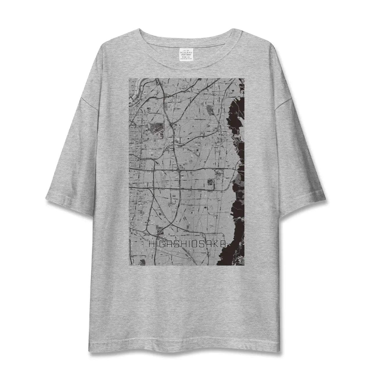 【東大阪(大阪府)】地図柄ビッグシルエットTシャツ