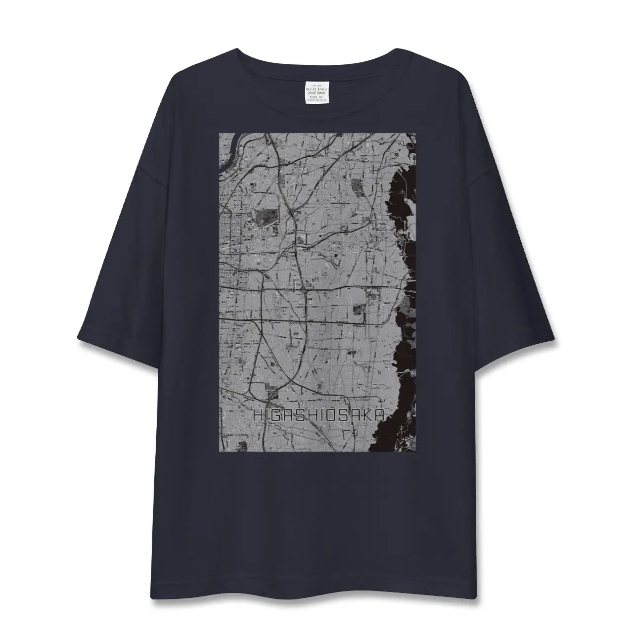 【東大阪(大阪府)】地図柄ビッグシルエットTシャツ