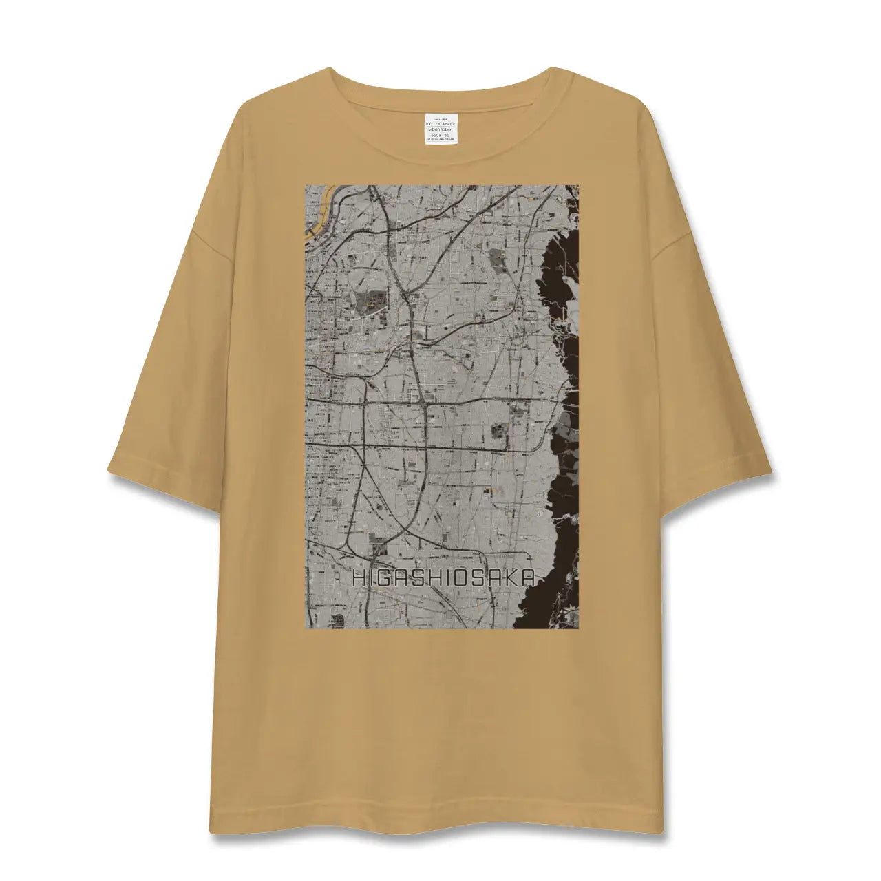 【東大阪(大阪府)】地図柄ビッグシルエットTシャツ
