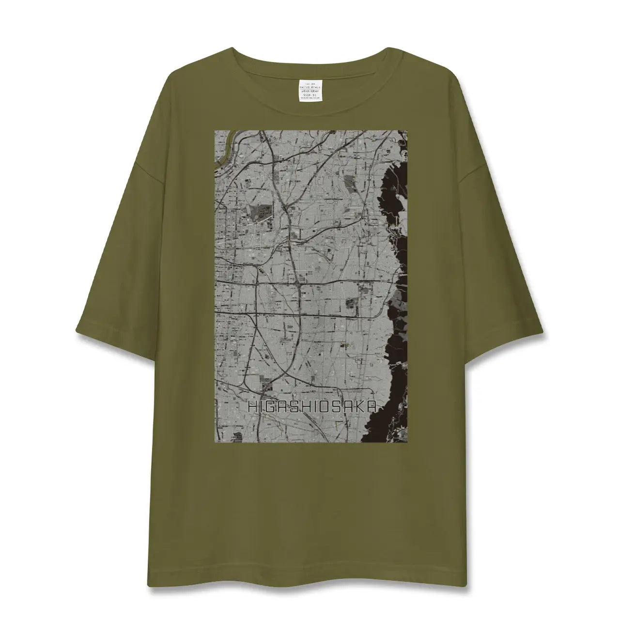 【東大阪(大阪府)】地図柄ビッグシルエットTシャツ