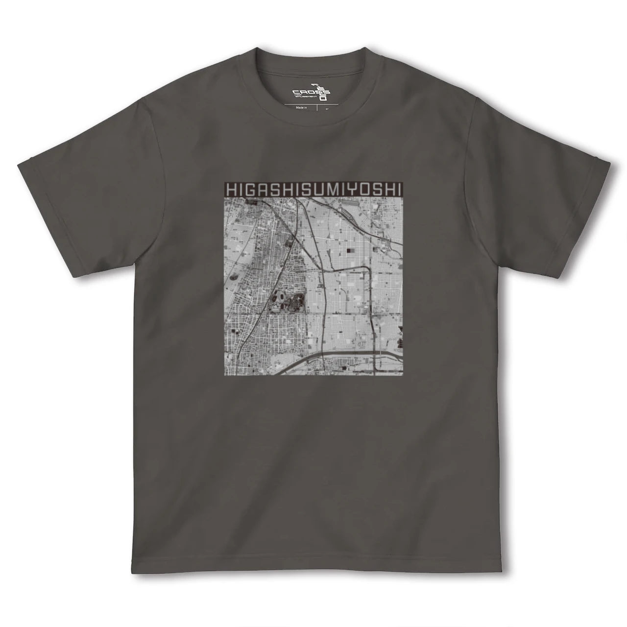 【東住吉(大阪府)】地図柄ヘビーウェイトTシャツ