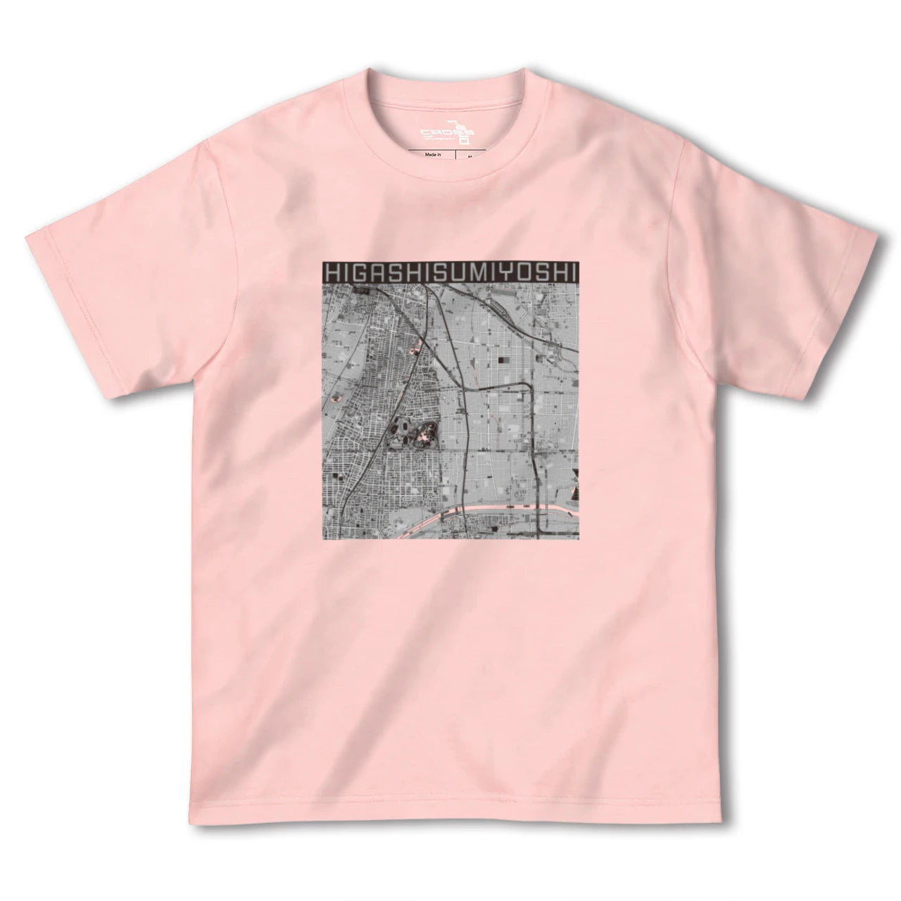 【東住吉(大阪府)】地図柄ヘビーウェイトTシャツ