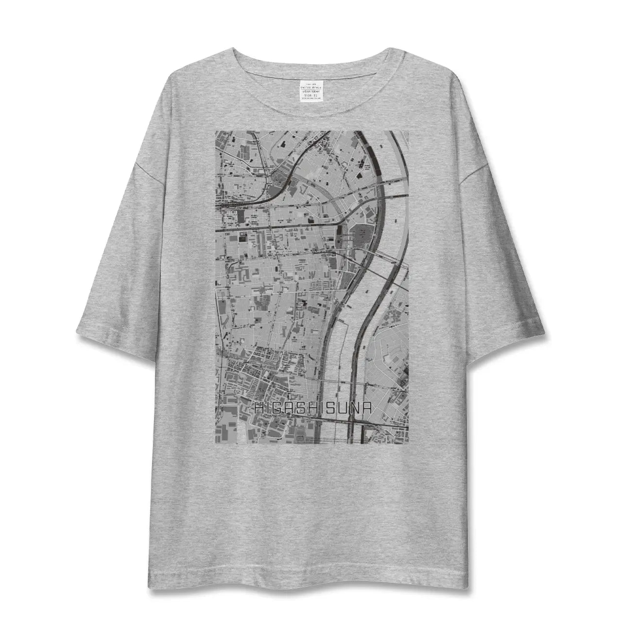 【東砂(東京都)】地図柄ビッグシルエットTシャツ