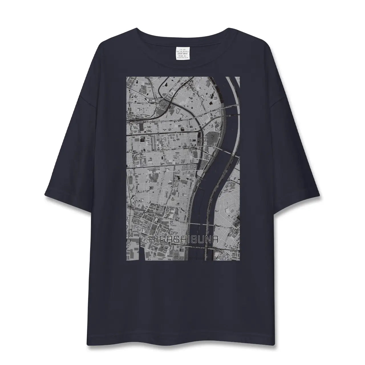 【東砂(東京都)】地図柄ビッグシルエットTシャツ