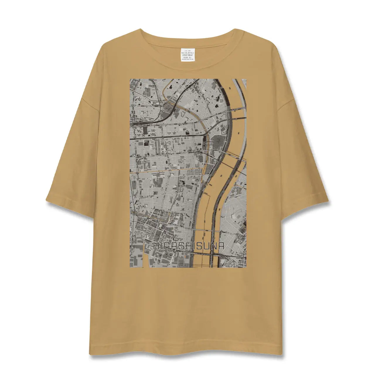【東砂(東京都)】地図柄ビッグシルエットTシャツ