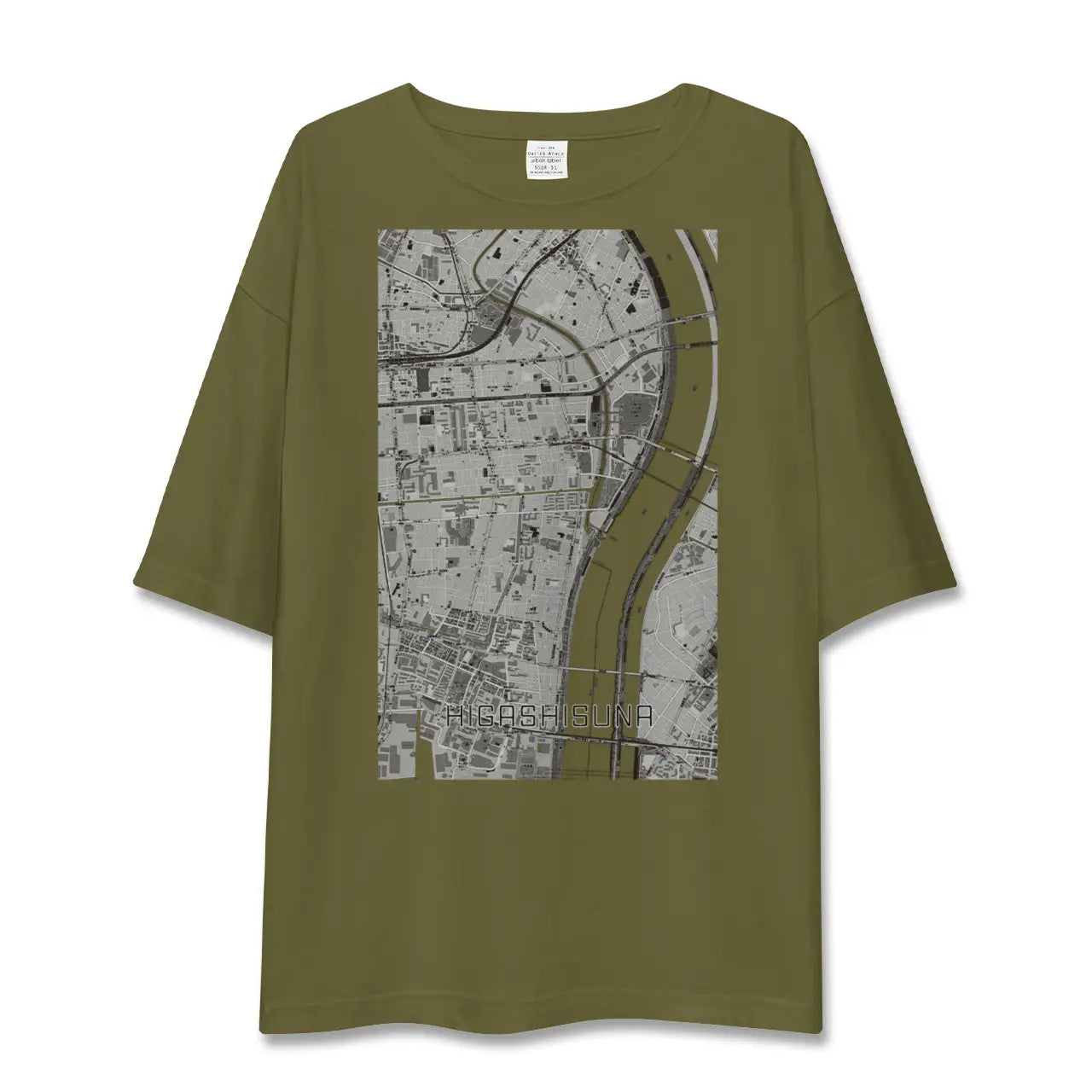 【東砂(東京都)】地図柄ビッグシルエットTシャツ