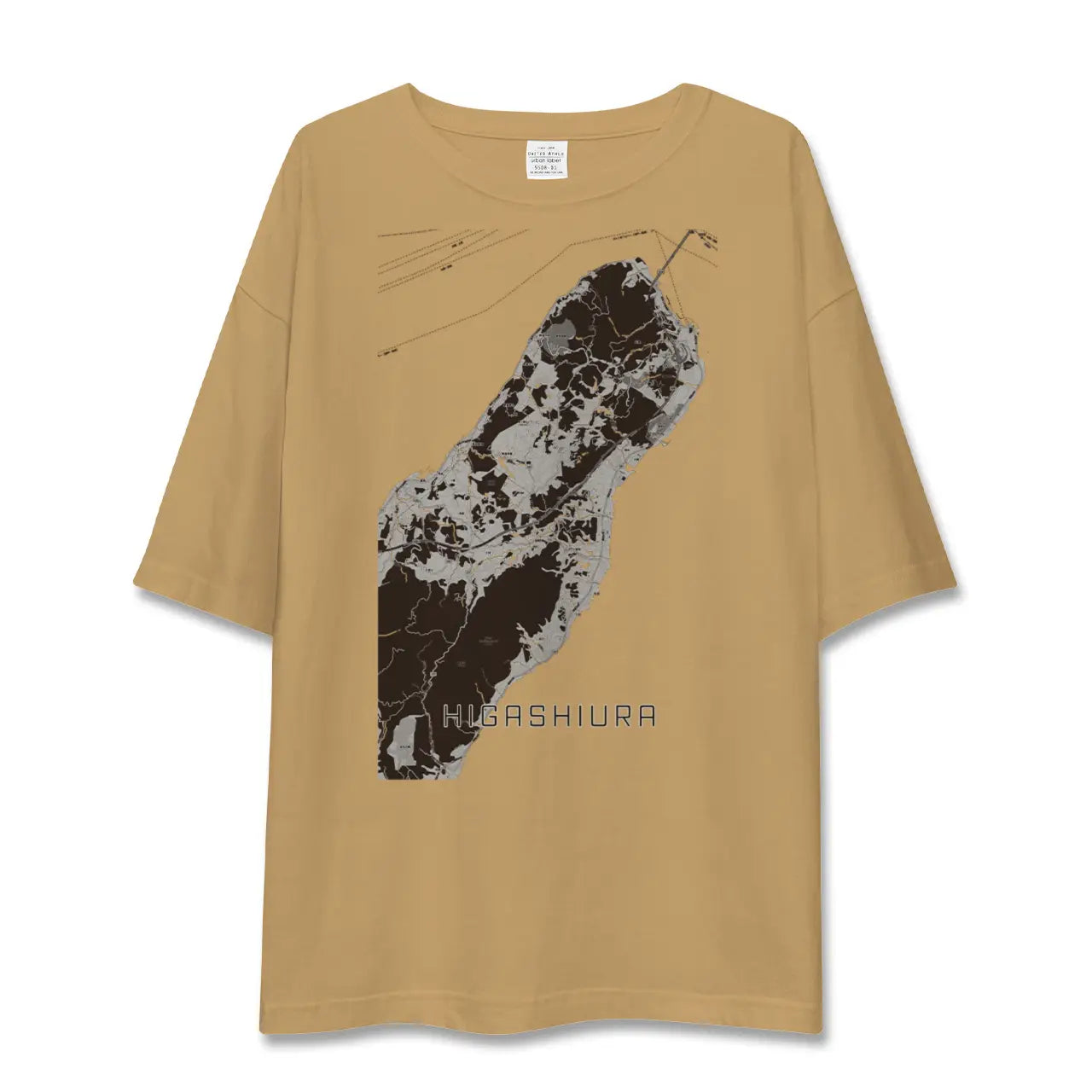 【東浦(兵庫県)(兵庫県)】地図柄ビッグシルエットTシャツ