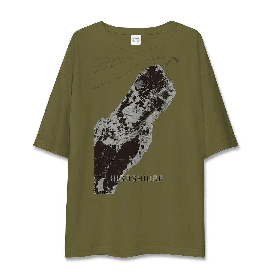 【東浦(兵庫県)(兵庫県)】地図柄ビッグシルエットTシャツ