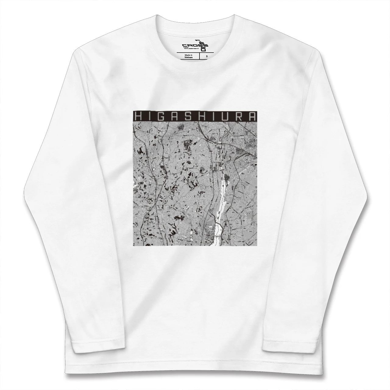 【東浦(愛知県)】地図柄ロングスリーブTシャツ