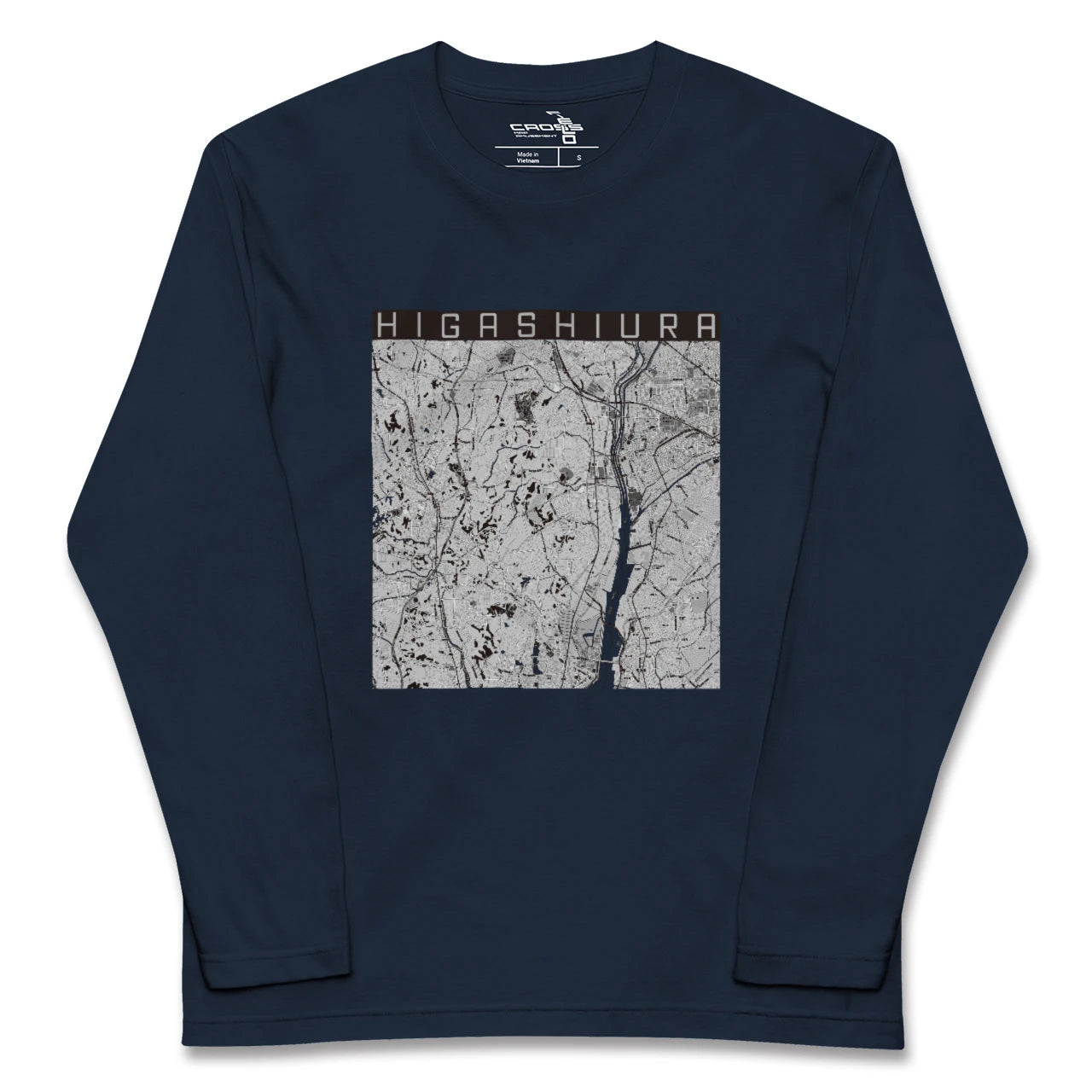 【東浦(愛知県)】地図柄ロングスリーブTシャツ