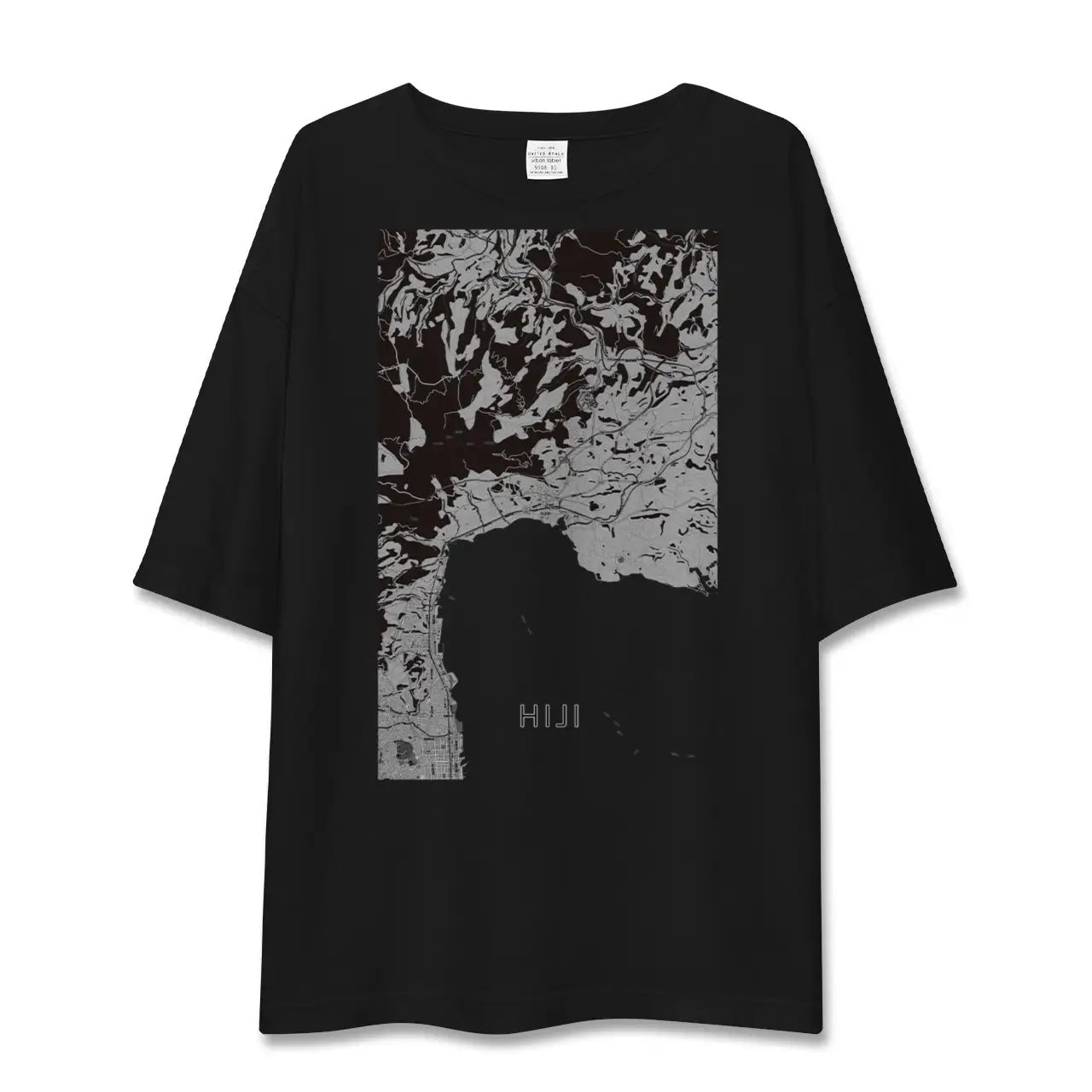 【日出(大分県)】地図柄ビッグシルエットTシャツ