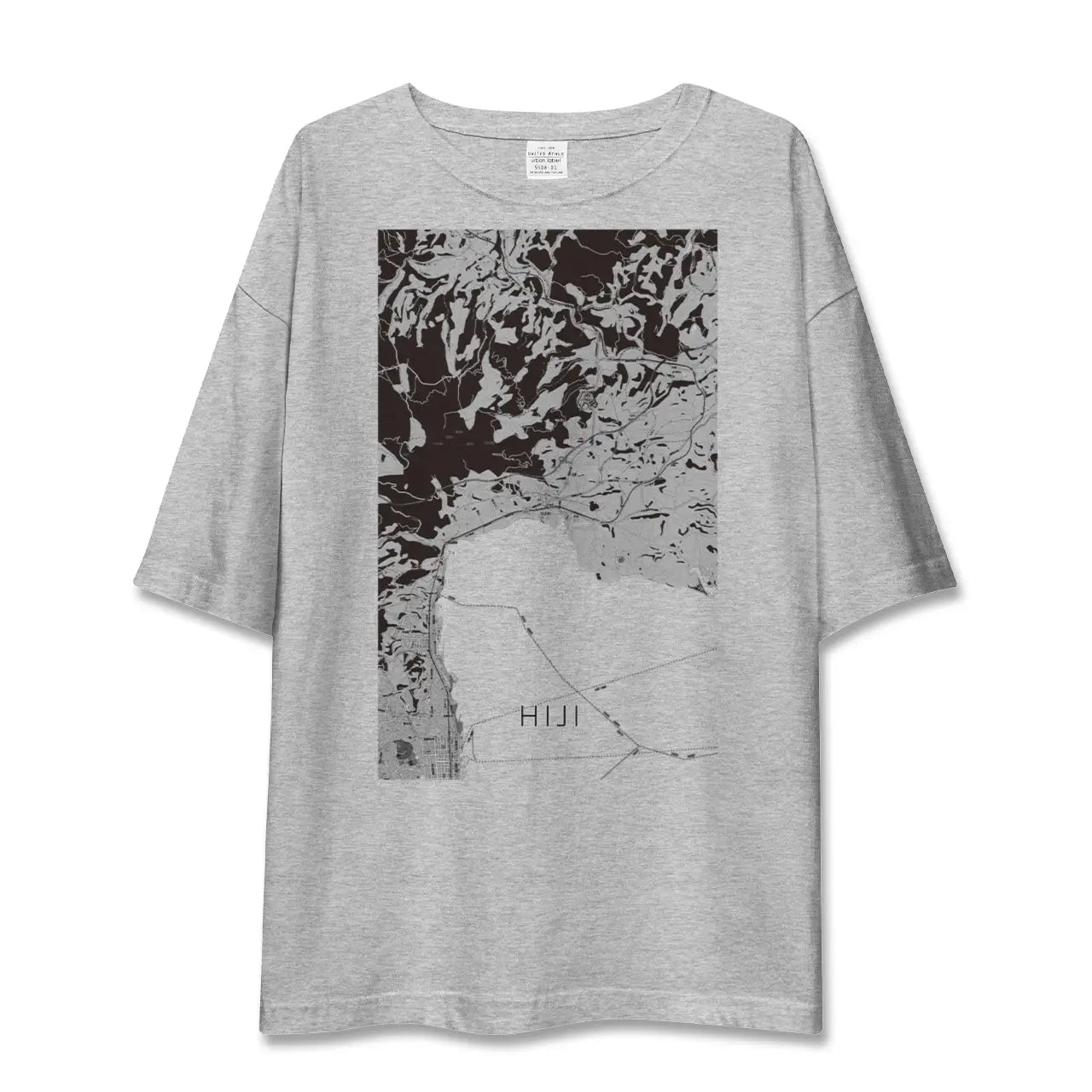 【日出(大分県)】地図柄ビッグシルエットTシャツ