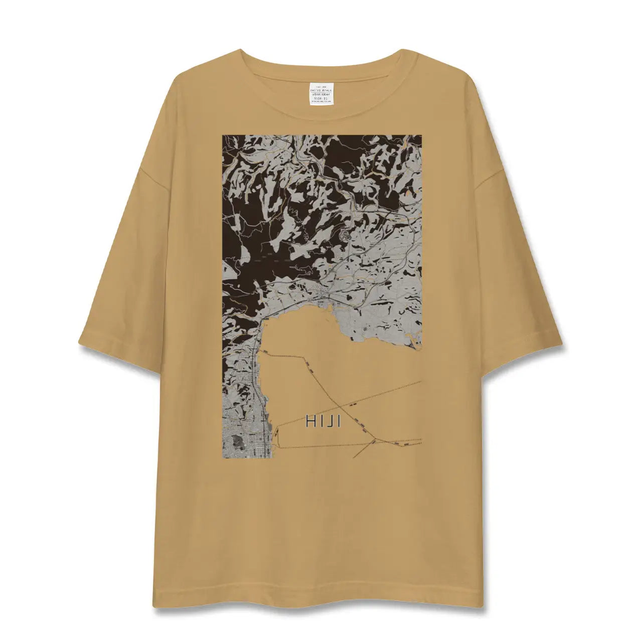 【日出(大分県)】地図柄ビッグシルエットTシャツ