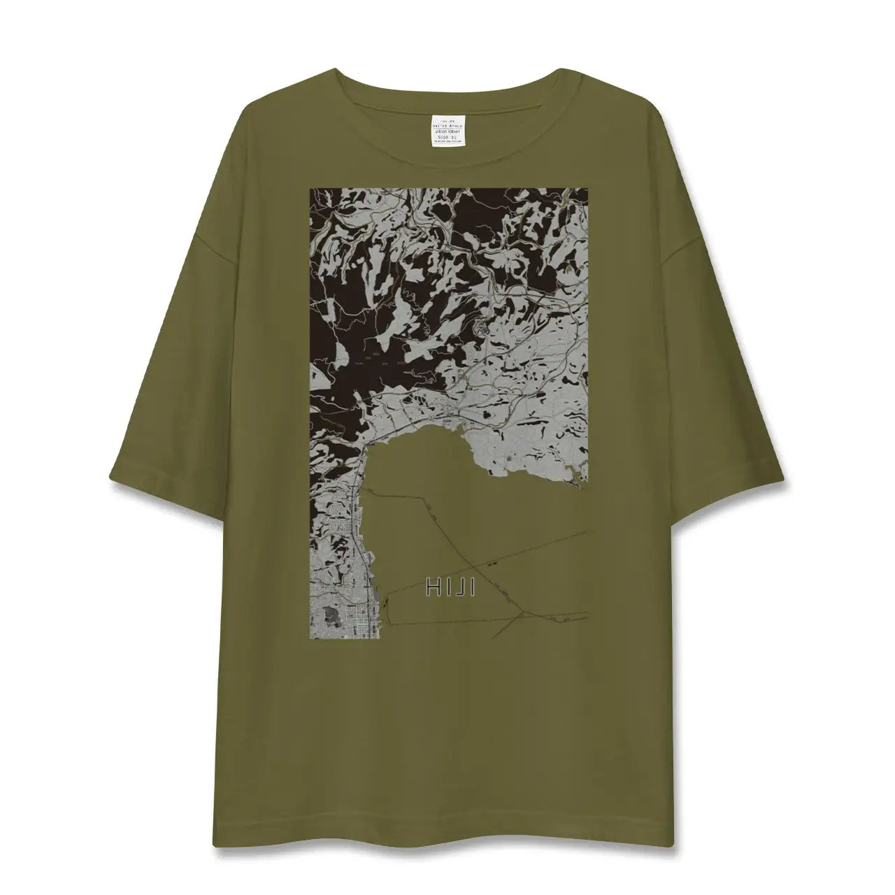 【日出(大分県)】地図柄ビッグシルエットTシャツ