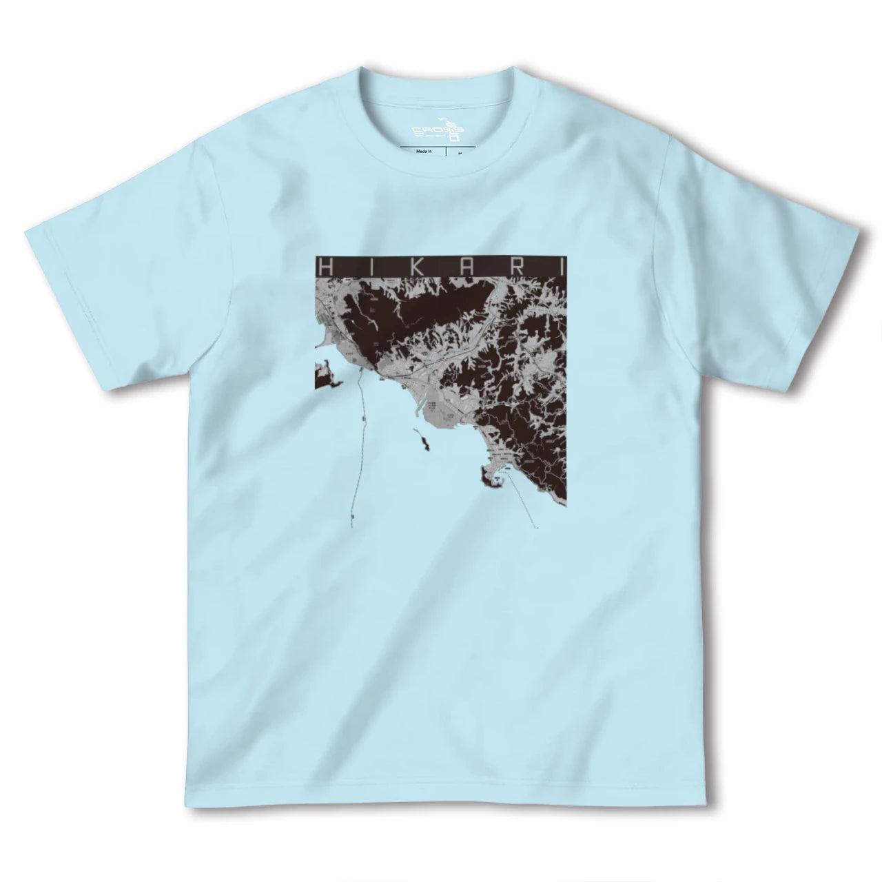 【光(山口県)】地図柄ヘビーウェイトTシャツ